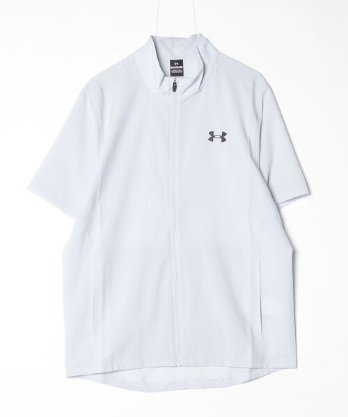 UNDER ARMOUR（アンダーアーマー）の「アンダーアーマー  UAフレッシュウーブン フルジップ ショートスリーブ Tシャツ（ジャージ・メンズ・グレー/ブラック×イエロー・L/M/3L/LL）」の12枚目の写真