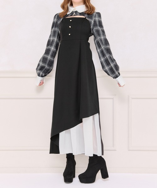 セール】【ボレロ別売り】サイドカットキャミワンピース（ワンピース