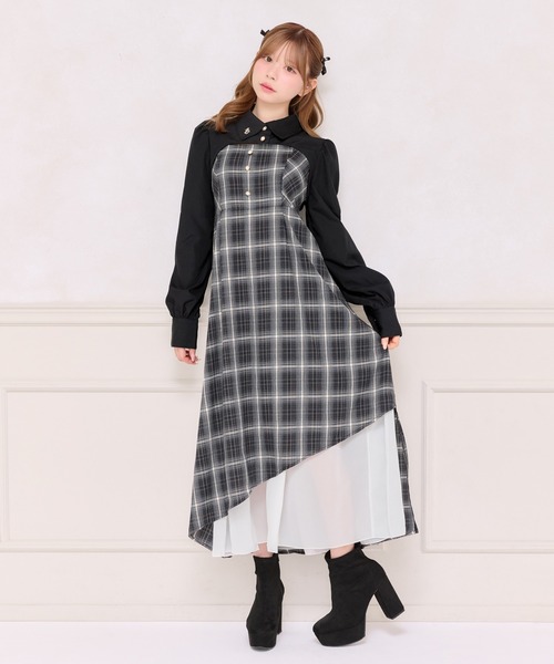 セール】【ボレロ別売り】サイドカットキャミワンピース（ワンピース
