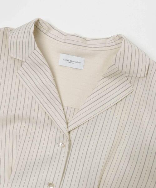 URBAN RESEARCH(アーバンリサーチ)の「new basic TILORED SLEEVE SHIRTS(シャツ/ブラウス・レディース・ストライプ/ベージュ・FREE)」の4枚目の写真
