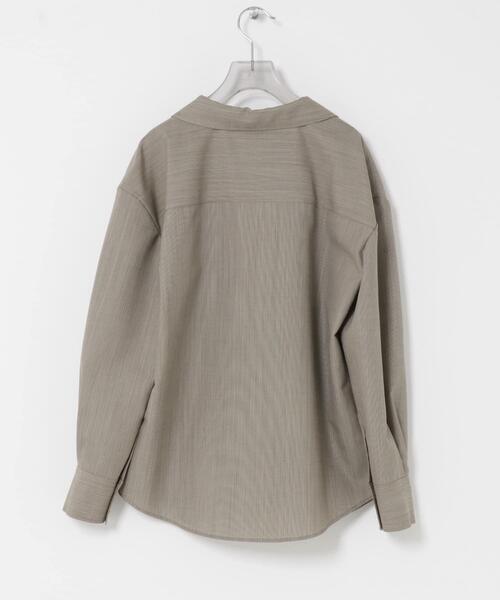 URBAN RESEARCH(アーバンリサーチ)の「new basic TILORED SLEEVE SHIRTS(シャツ/ブラウス・レディース・ストライプ/ベージュ・FREE)」の6枚目の写真