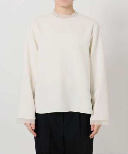 VERMEIL par iena(ヴェルメイユパーイエナ)の「《WEB限定/追加》Minimal Double Cross ブラウス(シャツ/ブラウス・レディース・ホワイト・FREE)」の16枚目の写真