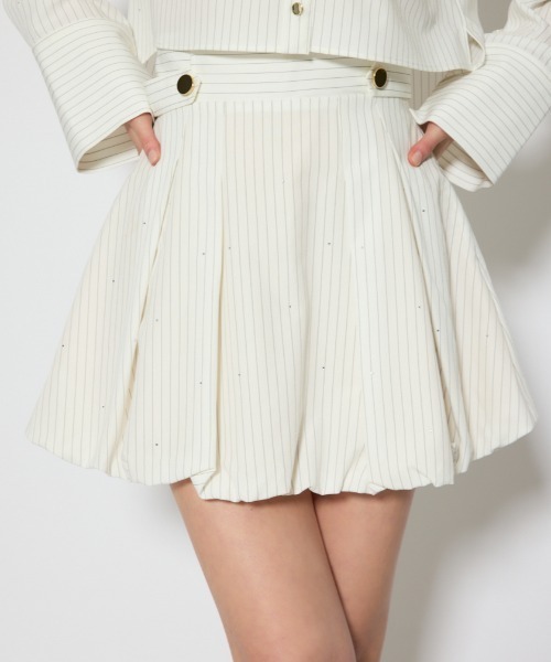 rienda（リエンダ）の「デコラティブバルーンミニスカート 春服（スカート・レディース・ライトブルー/マルチ/イエロー・SMALL/MEDIUM）」の3枚目の写真