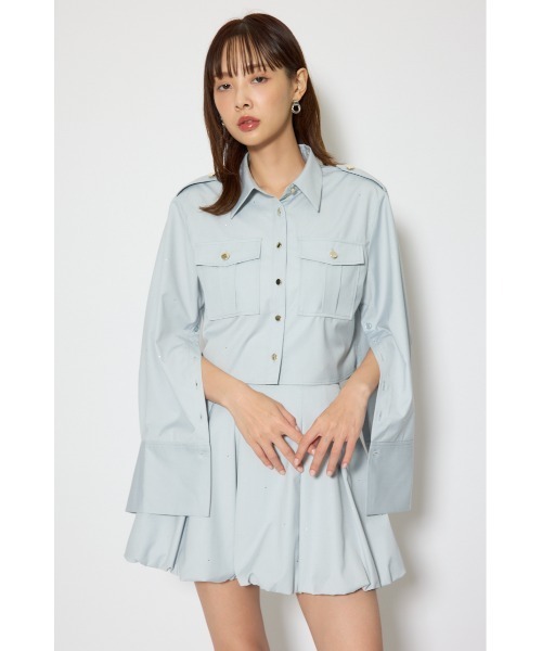 rienda（リエンダ）の「デコラティブバルーンミニスカート 春服（スカート・レディース・ライトブルー/マルチ/イエロー・SMALL/MEDIUM）」の5枚目の写真