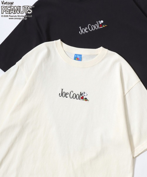 SNOOPY（スヌーピー）の「PEANUTS/ピーナッツコラボ FRUIT OF THE LOOM/フルーツオブザルーム スヌーピー ロゴ ワンポイント刺繍 半袖Tシャツ/レディース メンズ（Tシャツ/カットソー・レディース・ホワイト系その他/グレー系その他2/チャコールグレー/ホワイト系その他2/アイボリー/グレー系その他・S/M/L）」の2枚目の写真