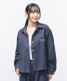 コンバース  SYNTHETIC DENIM SHIRT L シンセティックデニムシャツ
