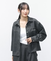 コンバース  SYNTHETIC DENIM SHIRT L シンセティックデニムシャツ
