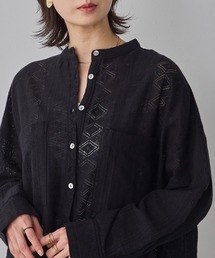 Noia（ノイア）の「レース 長袖シャツ（シャツ/ブラウス）」