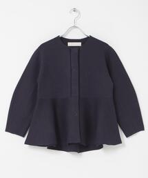 MARILYN MOON PAPER KNIT EMBROIDERY JACKET