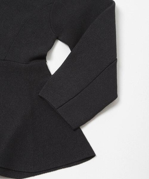 URBAN RESEARCH ROSSO WOMEN(アーバンリサーチ ロッソ)の「MARILYN MOON PAPER KNIT EMBROIDERY JACKET(ノーカラージャケット・レディース・ブラック/ネイビー・FREE)」の7枚目の写真