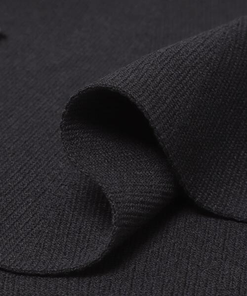 URBAN RESEARCH ROSSO WOMEN(アーバンリサーチ ロッソ)の「MARILYN MOON PAPER KNIT EMBROIDERY JACKET(ノーカラージャケット・レディース・ブラック/ネイビー・FREE)」の9枚目の写真