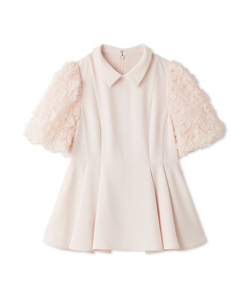 CELFORD（セルフォード）の「襟付きデザインスリーブブラウス（シャツ/ブラウス・レディース・ライトピンク/ホワイト/ライトグレー・36/38）」の3枚目の写真