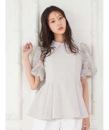 CELFORD | 襟付きデザインスリーブブラウス(シャツ/ブラウス)