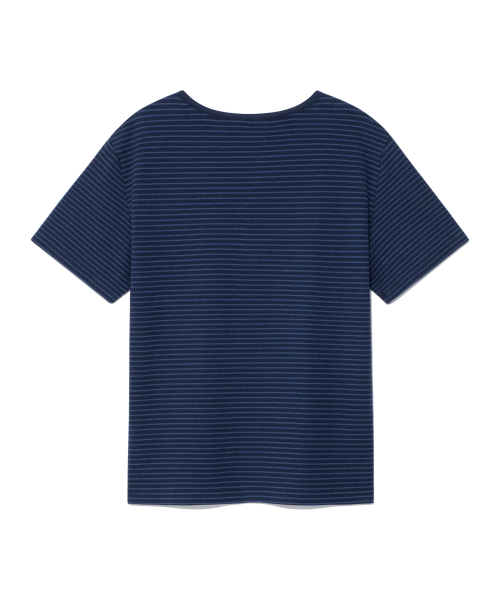 THECOLDESTMOMENT(ザコールデストモーメント)の「(w) TCM stripe round henley neck T (navy)(Tシャツ/カットソー・レディース・その他・MEDIUM/SMALL)」の3枚目の写真