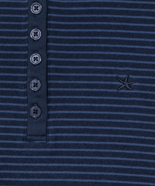 THECOLDESTMOMENT(ザコールデストモーメント)の「(w) TCM stripe round henley neck T (navy)(Tシャツ/カットソー・レディース・その他・MEDIUM/SMALL)」の5枚目の写真
