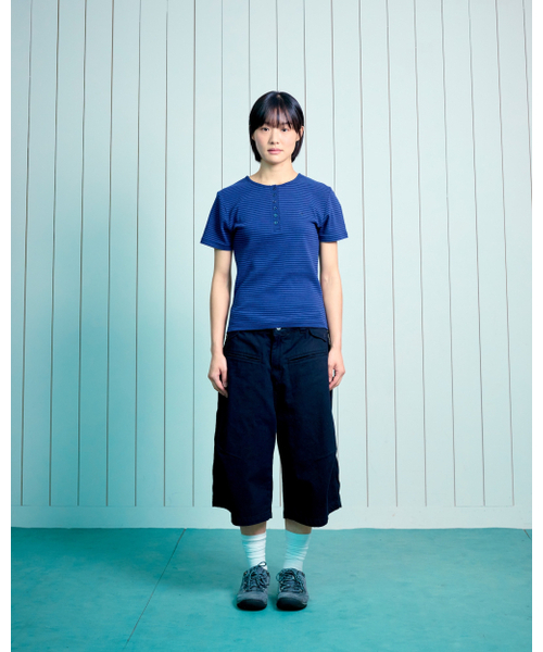 THECOLDESTMOMENT(ザコールデストモーメント)の「(w) TCM stripe round henley neck T (navy)(Tシャツ/カットソー・レディース・その他・MEDIUM/SMALL)」の6枚目の写真