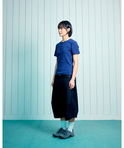 THECOLDESTMOMENT(ザコールデストモーメント)の「(w) TCM stripe round henley neck T (navy)(Tシャツ/カットソー・レディース・その他・MEDIUM/SMALL)」の7枚目の写真