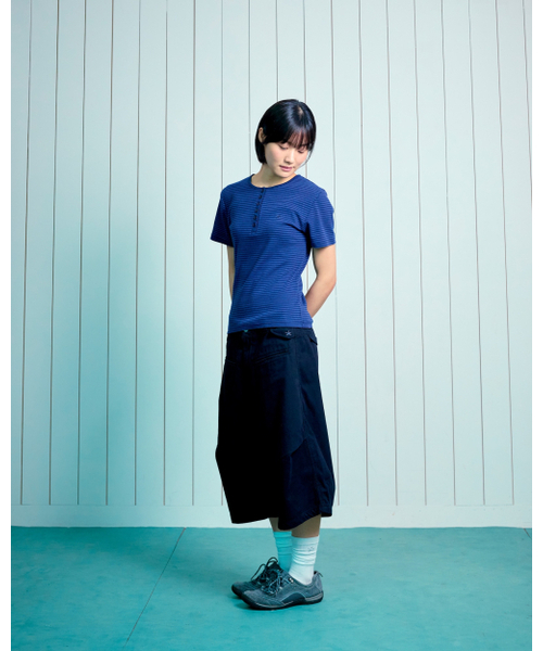 THECOLDESTMOMENT(ザコールデストモーメント)の「(w) TCM stripe round henley neck T (navy)(Tシャツ/カットソー・レディース・その他・MEDIUM/SMALL)」の11枚目の写真
