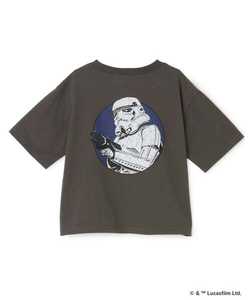 b・ROOM（ビールーム）の「【STAR WARS】【防汚・速乾・型崩れしない】アソートバックプリントＴシャツ【MNCM】（Tシャツ/カットソー・キッズ・オフホワイト/カーキ/チャコール・120cm/110cm/140cm/130cm/150cm）」の15枚目の写真