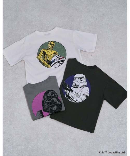 b・ROOM(ビールーム)の「【STAR WARS】【防汚・速乾・型崩れしない】アソートバックプリントTシャツ【MNCM】(Tシャツ/カットソー・キッズ・オフホワイト/カーキ/チャコール・120cm/110cm/140cm/130cm)」の15枚目の写真