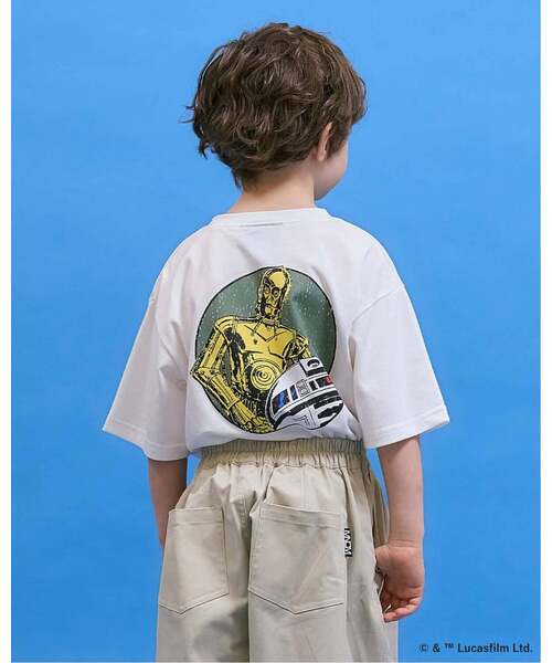 b・ROOM(ビールーム)の「【STAR WARS】【防汚・速乾・型崩れしない】アソートバックプリントTシャツ【MNCM】(Tシャツ/カットソー・キッズ・オフホワイト/カーキ/チャコール・120cm/110cm/140cm/130cm)」の7枚目の写真