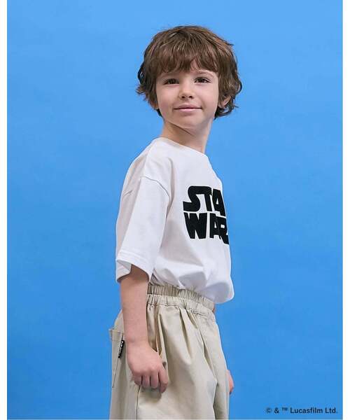 b・ROOM(ビールーム)の「【STAR WARS】【防汚・速乾・型崩れしない】アソートバックプリントTシャツ【MNCM】(Tシャツ/カットソー・キッズ・オフホワイト/カーキ/チャコール・120cm/110cm/140cm/130cm)」の8枚目の写真