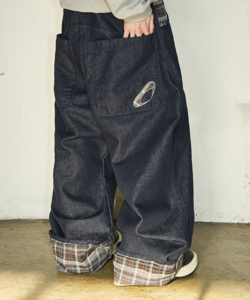 SCALLYWAG（スカリーワグ）の「ロールアップ生地デニムパンツ[チェック]（デニムパンツ・レディース・その他・SMALL/MEDIUM/LARGE/X-LARGE）」の2枚目の写真