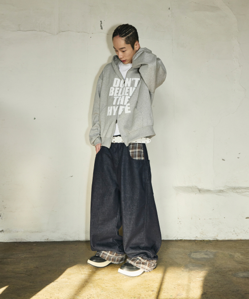SCALLYWAG（スカリーワグ）の「ロールアップ生地デニムパンツ[チェック]（デニムパンツ・レディース・その他・SMALL/MEDIUM/LARGE/X-LARGE）」の7枚目の写真