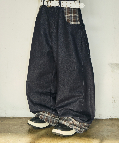 SCALLYWAG（スカリーワグ）の「ロールアップ生地デニムパンツ[チェック]（デニムパンツ・レディース・その他・SMALL/MEDIUM/LARGE/X-LARGE）」の10枚目の写真