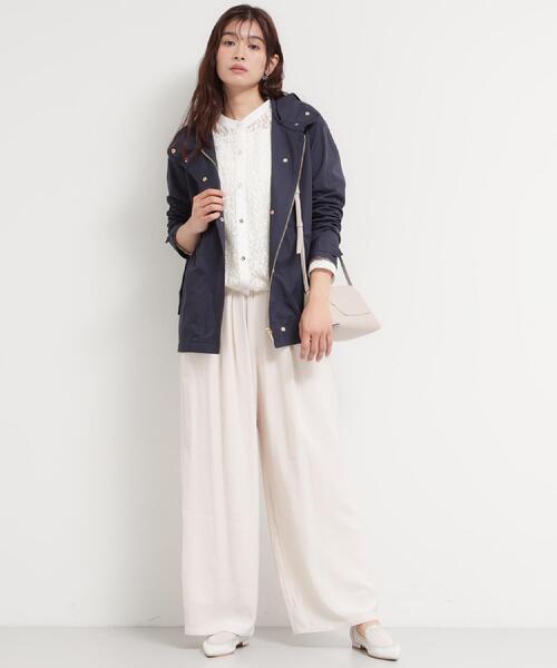 THE SHOP TK (ザ ショップ ティーケー )の「【ウエスト調節可能ですっきり見え】フーデットブルゾン/洗える(ブルゾン・レディース・ネイビー系5/ベージュ系9・13/12)」の14枚目の写真