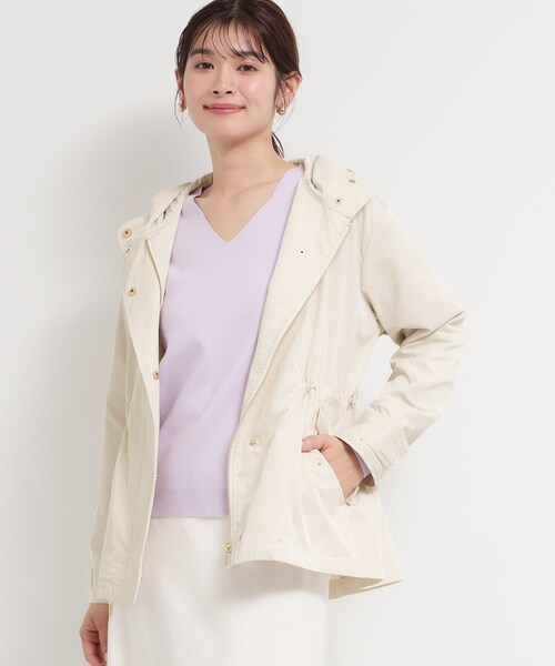 THE SHOP TK (ザ ショップ ティーケー )の「【フェミニンにもクールにも】ウエストドロストマウンテンパーカー(ブルゾン・レディース・ネイビー系5/ベージュ系9・13/12)」の4枚目の写真