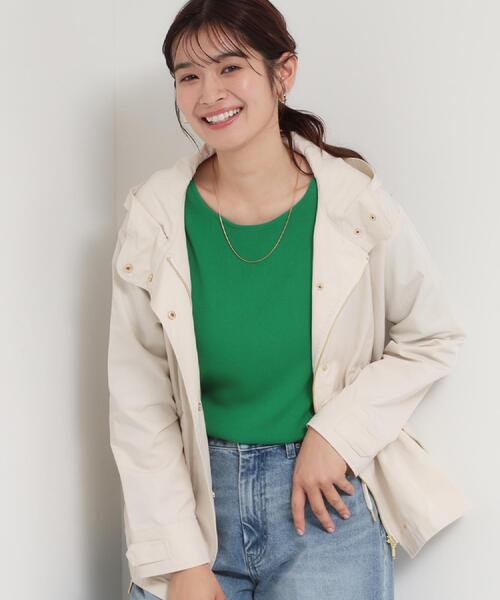 THE SHOP TK (ザ ショップ ティーケー )の「【ウエスト調節可能ですっきり見え】フーデットブルゾン/洗える(ブルゾン・レディース・ネイビー系5/ベージュ系9・13/12)」の3枚目の写真