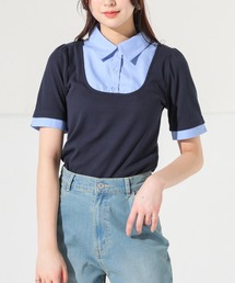 レイヤード風トップス