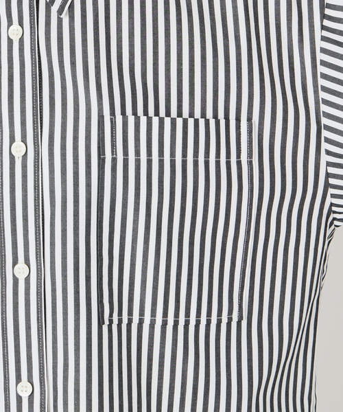 Spick & Span(スピックアンドスパン)の「《新色有り / 追加2》50コットンコンパクトシャツ(シャツ/ブラウス・レディース・その他10/ホワイト/マルチ/サックスブルー・FREE)」の18枚目の写真