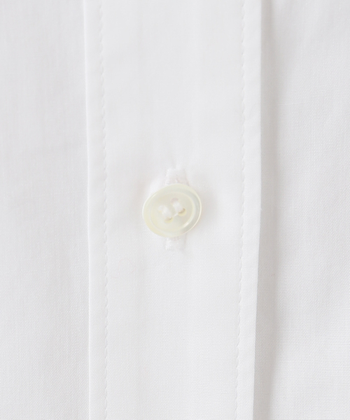 Spick & Span(スピックアンドスパン)の「《新色有り / 追加2》50コットンコンパクトシャツ(シャツ/ブラウス・レディース・その他10/ホワイト/マルチ/サックスブルー・FREE)」の21枚目の写真