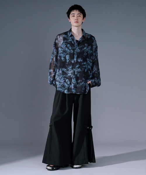 Ellno Loset(エルノロゼット)の「アソートデザインシアーシャツ(シャツ/ブラウス・メンズ・ブルー/ホワイト系その他/パープル/ブラック系その他/ブラック・LARGE/SMALL/MEDIUM)」の15枚目の写真