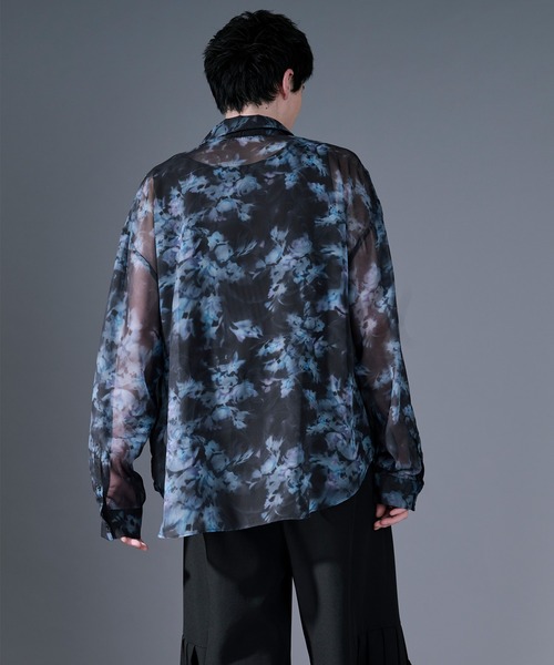 Ellno Loset(エルノロゼット)の「アソートデザインシアーシャツ(シャツ/ブラウス・メンズ・ブルー/ホワイト系その他/パープル/ブラック系その他/ブラック・LARGE/SMALL/MEDIUM)」の14枚目の写真