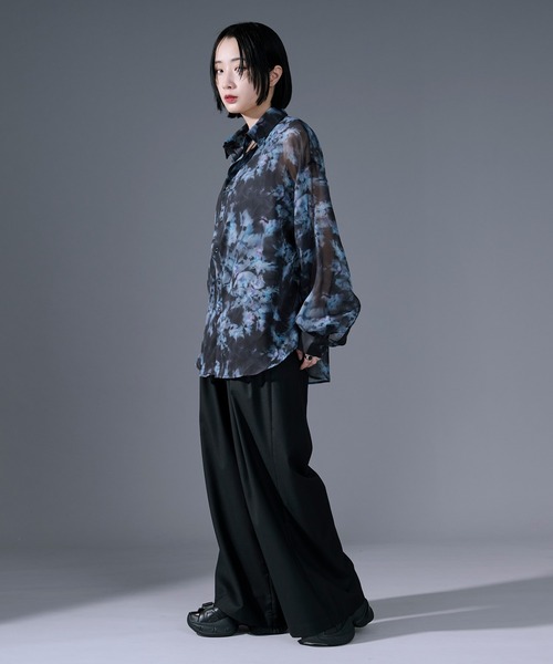 Ellno Loset(エルノロゼット)の「アソートデザインシアーシャツ(シャツ/ブラウス・メンズ・ブルー/ホワイト系その他/パープル/ブラック系その他/ブラック・LARGE/SMALL/MEDIUM)」の22枚目の写真