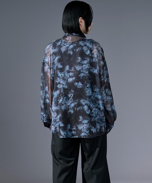 Ellno Loset(エルノロゼット)の「アソートデザインシアーシャツ(シャツ/ブラウス・メンズ・ブルー/ホワイト系その他/パープル/ブラック系その他/ブラック・LARGE/SMALL/MEDIUM)」の20枚目の写真