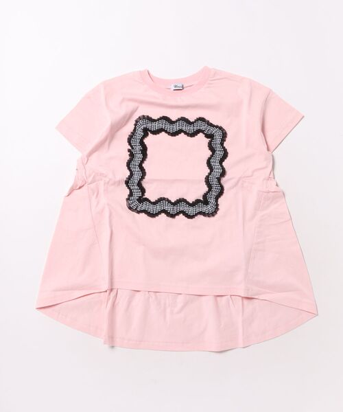unica(ユニカ)の「フレームデザインTシャツ(Tシャツ/カットソー・キッズ・チャコール/ピンク/オフホワイト・XL/L/M/S)」の18枚目の写真