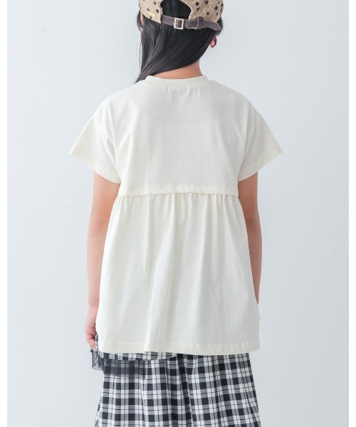 unica(ユニカ)の「フレームデザインTシャツ(Tシャツ/カットソー・キッズ・チャコール/ピンク/オフホワイト・XL/L/M/S)」の7枚目の写真