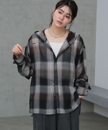 LAKOLE | シアーフードシャツ / 664820(シャツ/ブラウス)