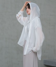 LAKOLE | シアーフードシャツ / 664820(シャツ/ブラウス)