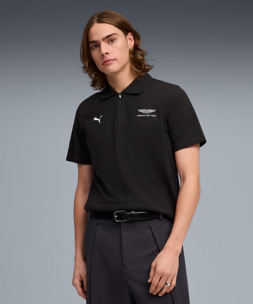 PUMA（プーマ）の「PUMA プーマ メンズ PUMA x アストン マーティン アラムコ F1 チーム ジャカー（ポロシャツ・メンズ・ブラック/グリーン・X-SMALL/X-LARGE/LARGE/SMALL/MEDIUM）」の2枚目の写真