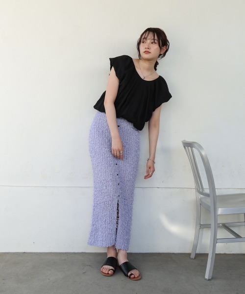 Bab(バブ)の「バルーンタックデザインブラウス(シャツ/ブラウス・レディース・オフホワイト/ブラック・MEDIUM)」の19枚目の写真
