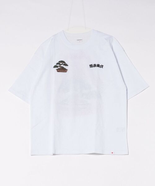 セール】和柄刺繍Tシャツ(盆栽)（Tシャツ/カットソー）｜8(eight