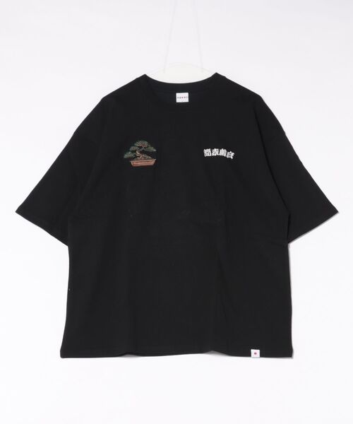 セール】和柄刺繍Tシャツ(盆栽)（Tシャツ/カットソー）｜8(eight