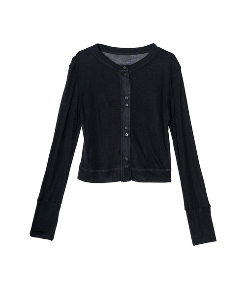 OFROOM(オフルーム)の「Sheer Skin Cardigan|シアースキンカーディガン(カーディガン/ボレロ・レディース・ネイビー/ピンク/ホワイト/ブルー/グレー/ブラック・FREE)」の14枚目の写真