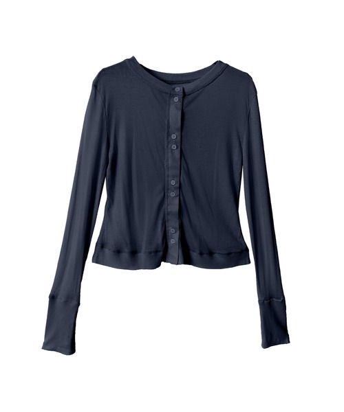 OFROOM(オフルーム)の「Sheer Skin Cardigan|シアースキンカーディガン(カーディガン/ボレロ・レディース・ネイビー/ピンク/ホワイト/ブルー/グレー/ブラック・FREE)」の8枚目の写真
