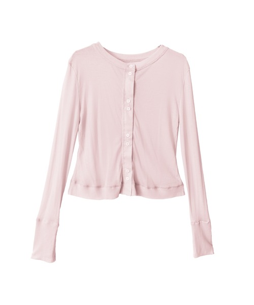 OFROOM(オフルーム)の「Sheer Skin Cardigan|シアースキンカーディガン(カーディガン/ボレロ・レディース・ネイビー/ピンク/ホワイト/ブルー/グレー/ブラック・FREE)」の9枚目の写真